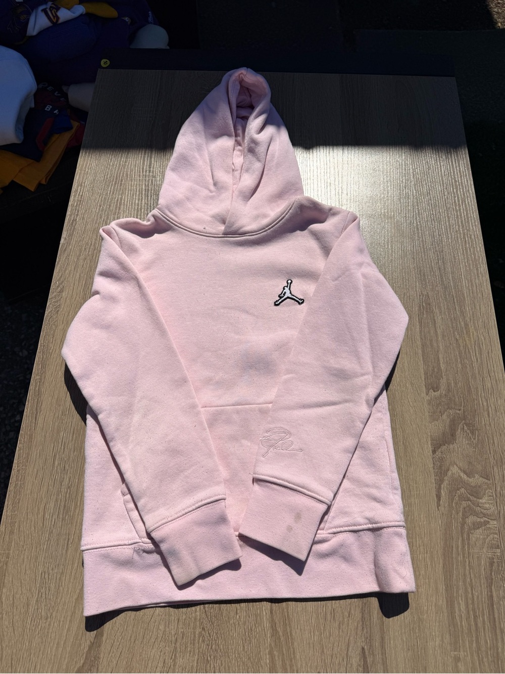 Jordan Pink Kids' Hoodie with Jumpman Logo